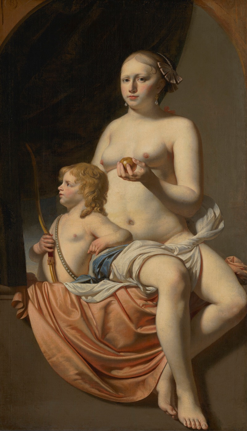 Caesar Van Everdingen - Venus and Cupid
