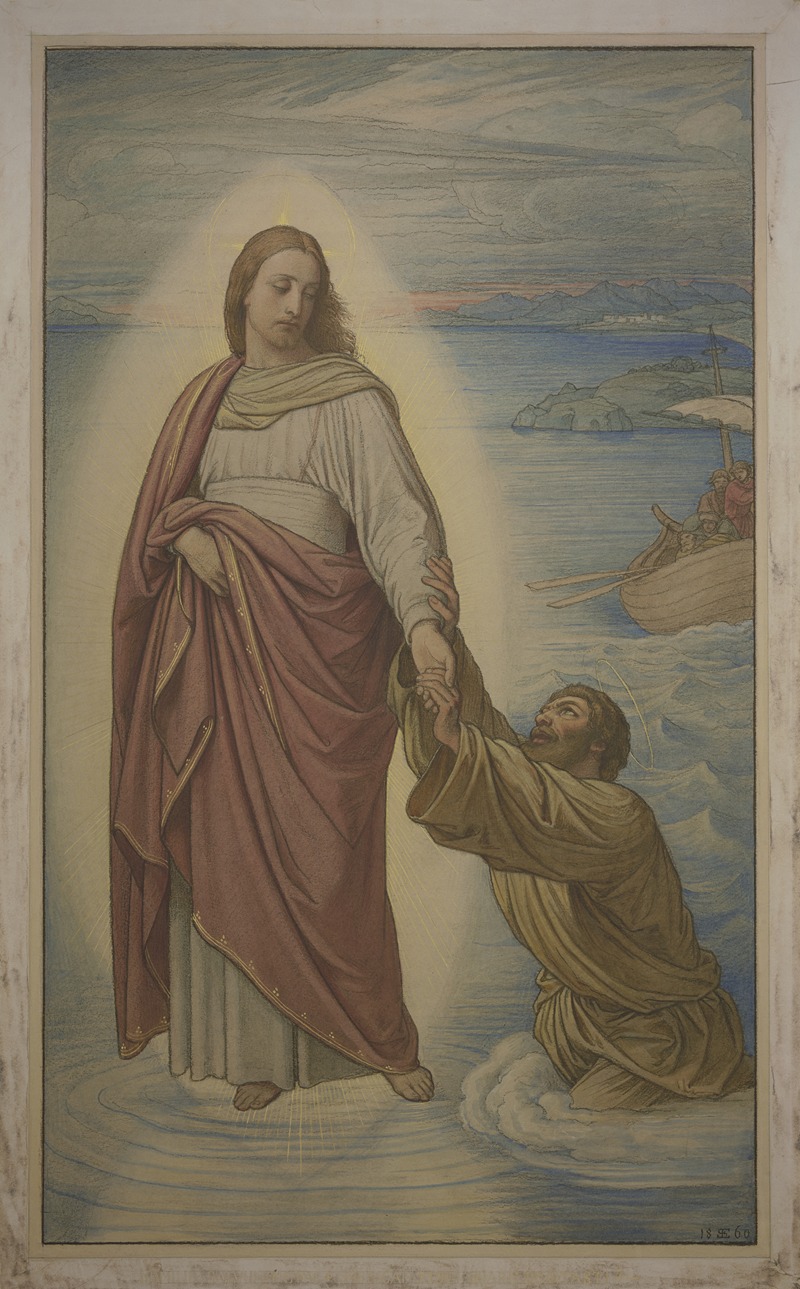Eduard von Steinle - Christi Rettung des sinkenden Petrus