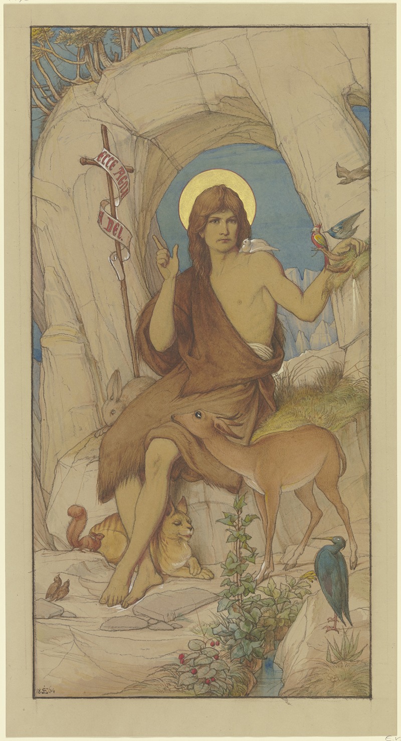 Eduard von Steinle - John the Baptist in the Wilderness