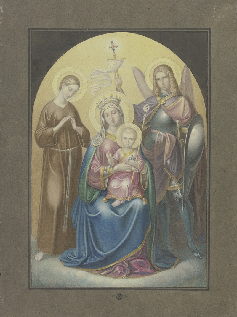 Ferdinand Fellner - Madonna mit dem Heiligen Michael und der Heiligen Euphrosina