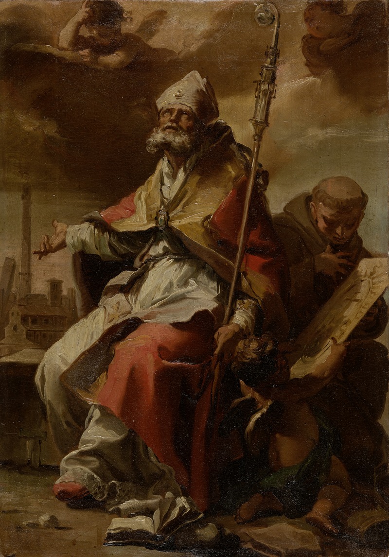 Gaetano Gandolfi - Saints Petronius of Bologna and Bernardin of Siena