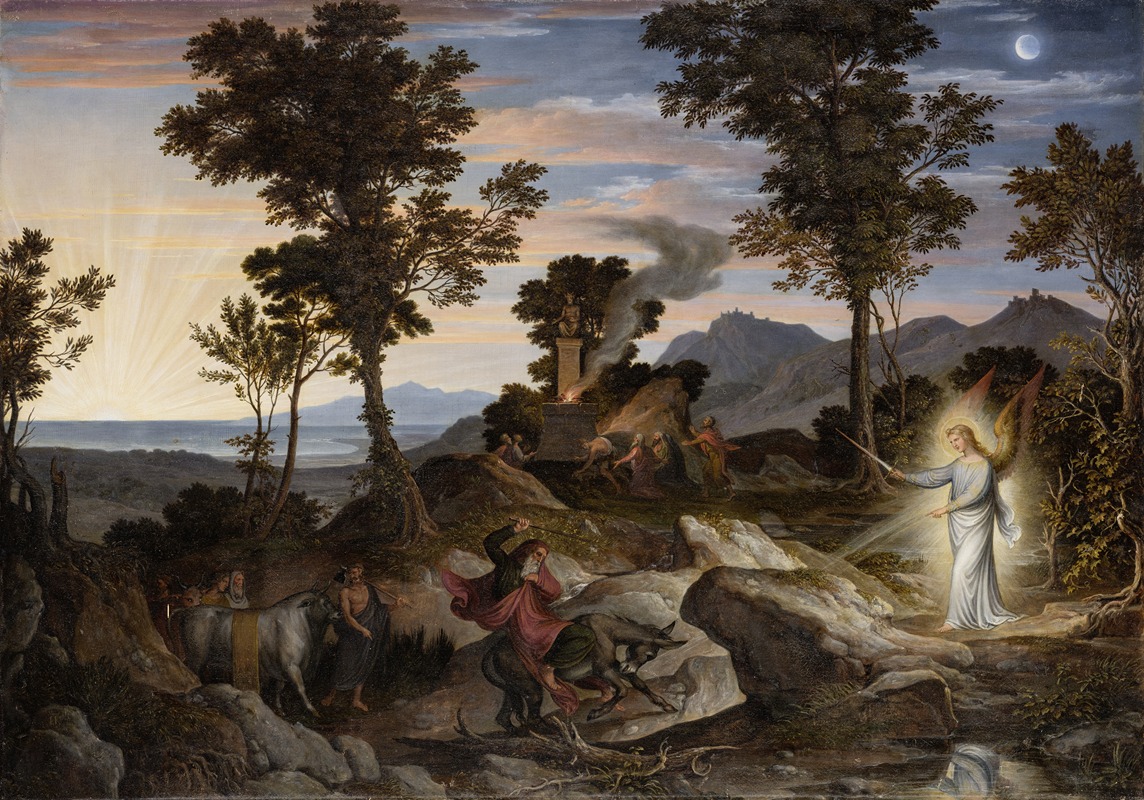 Joseph Anton Koch - Landscape with the Prophet Balaam and his donkey