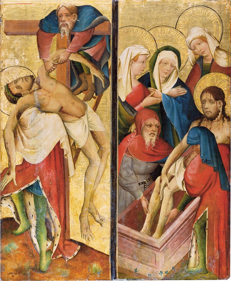 Master Of The Middle Rhine - Deposition and Entombment of Christ