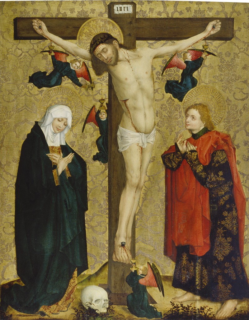 Master Of The Middle Rhine - The Crucifixion with Mary and Saint John the Evangelist