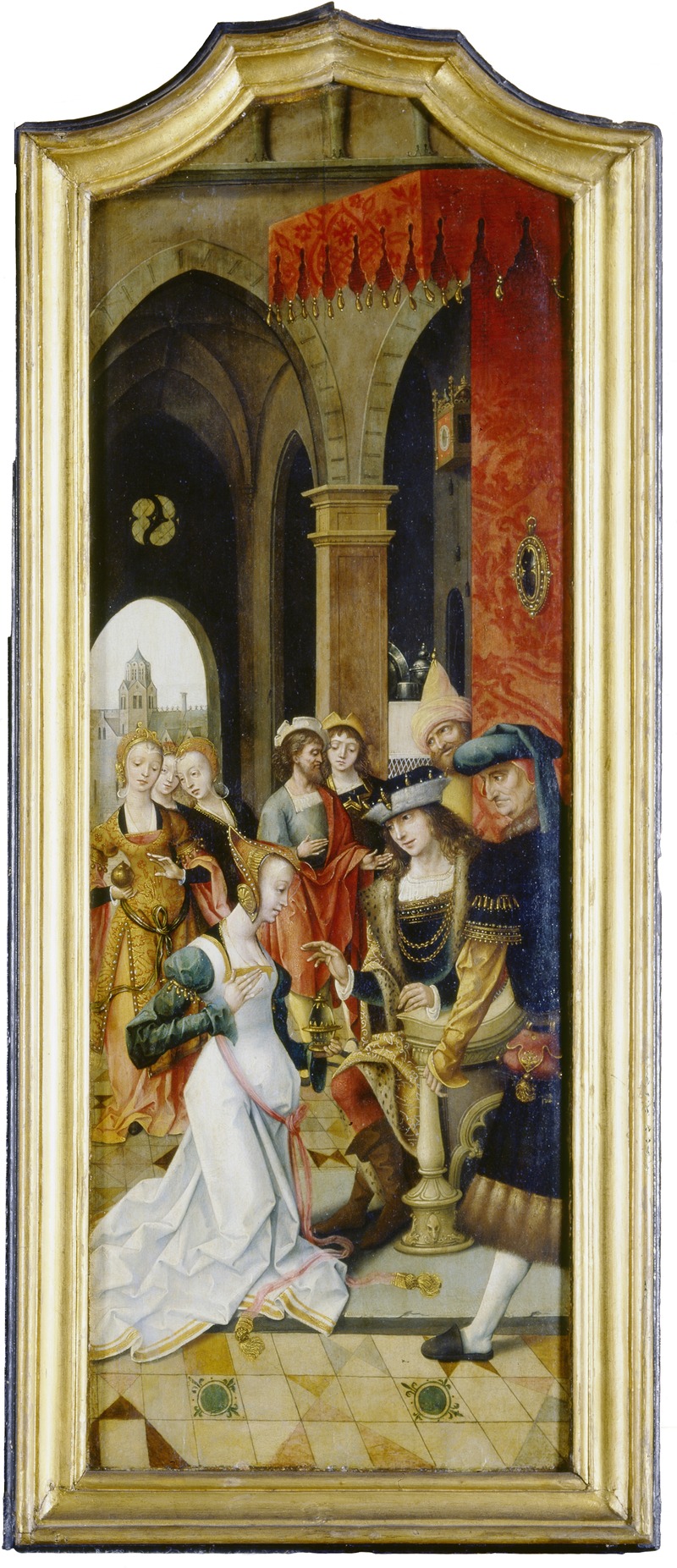 Master of the von Groote Adoration - King Solomon Receiving the Queen of Sheba