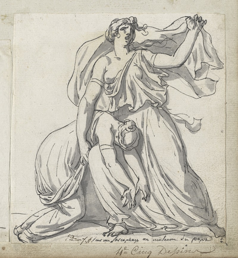 Jacques Louis David - Niobe and Her Daughter