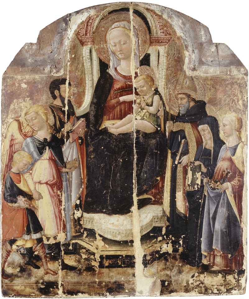 Neri di Bicci - Virgin and Child Enthroned with Saints