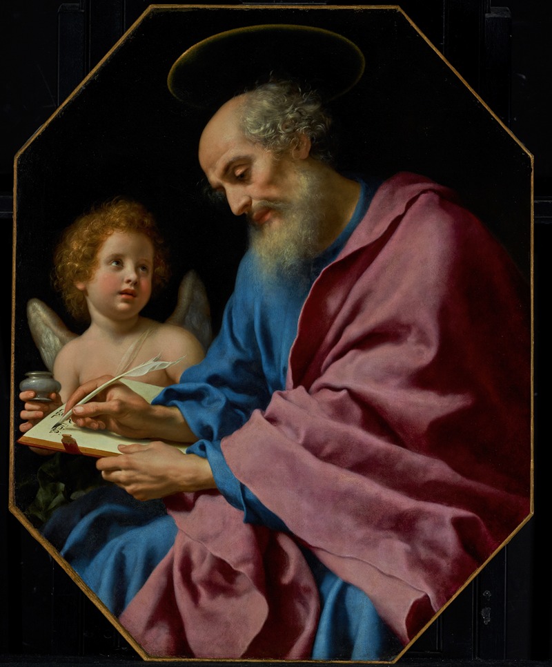 Carlo Dolci - Saint Matthew Writing His Gospel