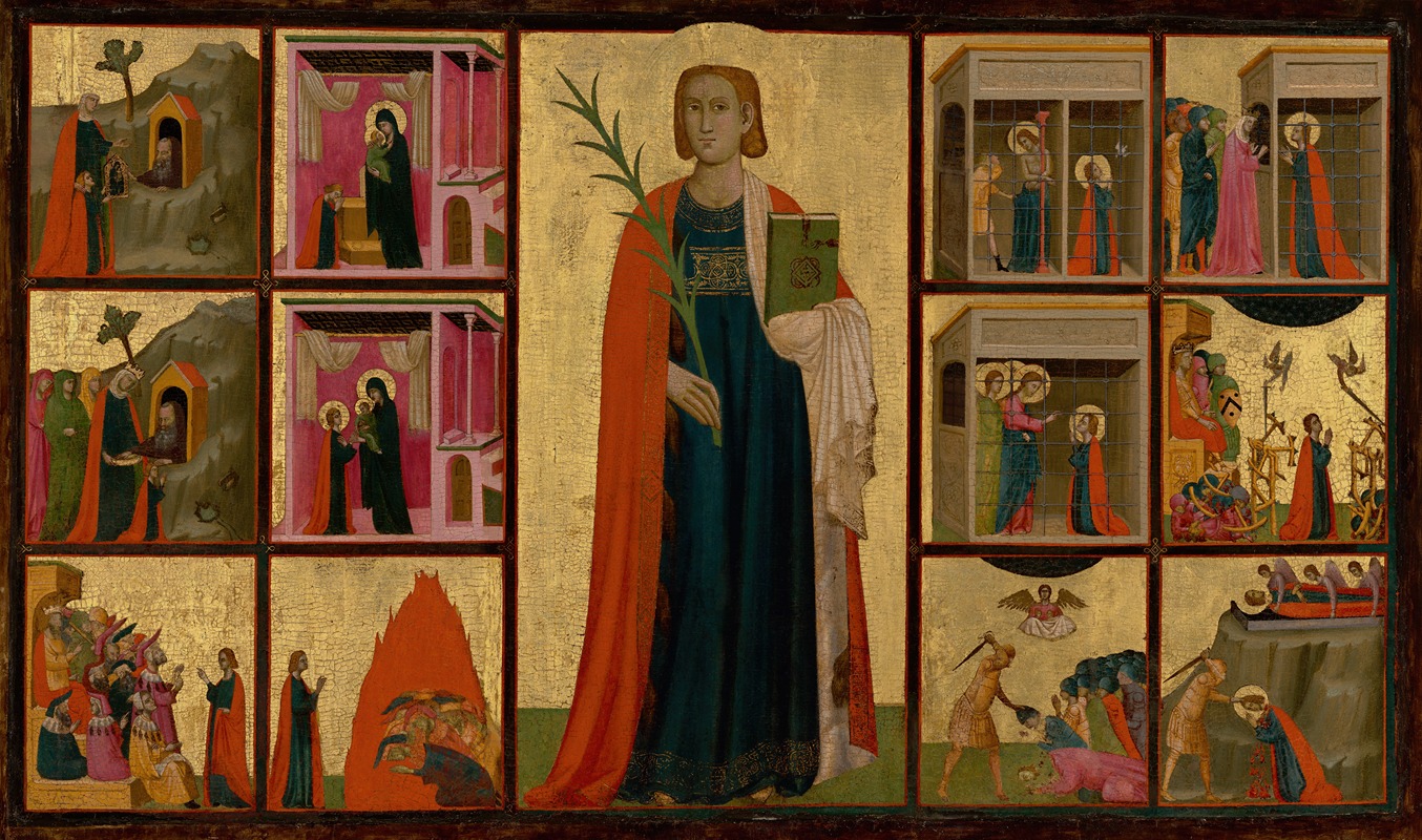 Donato d'Arezzo - Saint Catherine of Alexandria and Twelve Scenes from Her Life