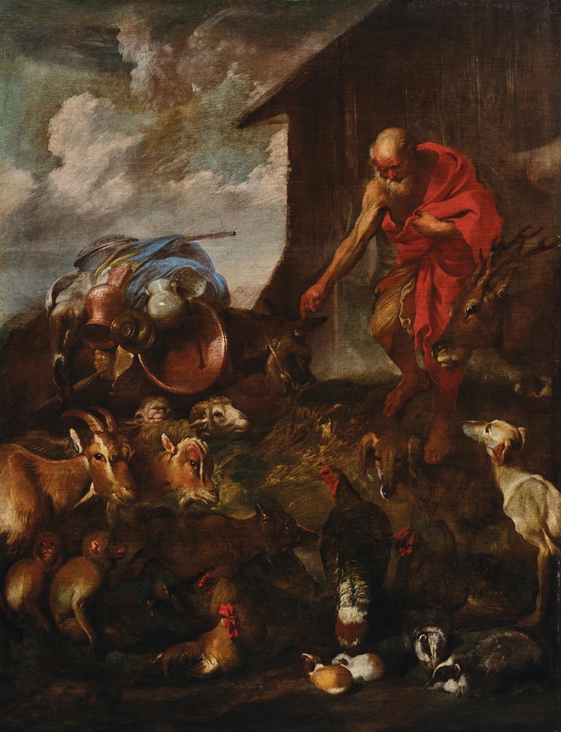 Giovanni Benedetto Castiglione - Animals entering Noah’s Ark