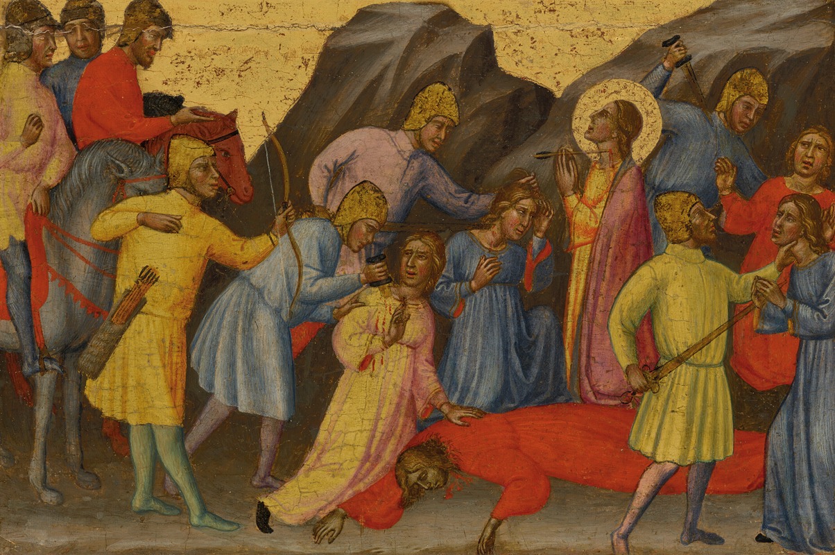 Martino Di Bartolomeo Di Biagio - The Martyrdom of Saint Ursula – a predella