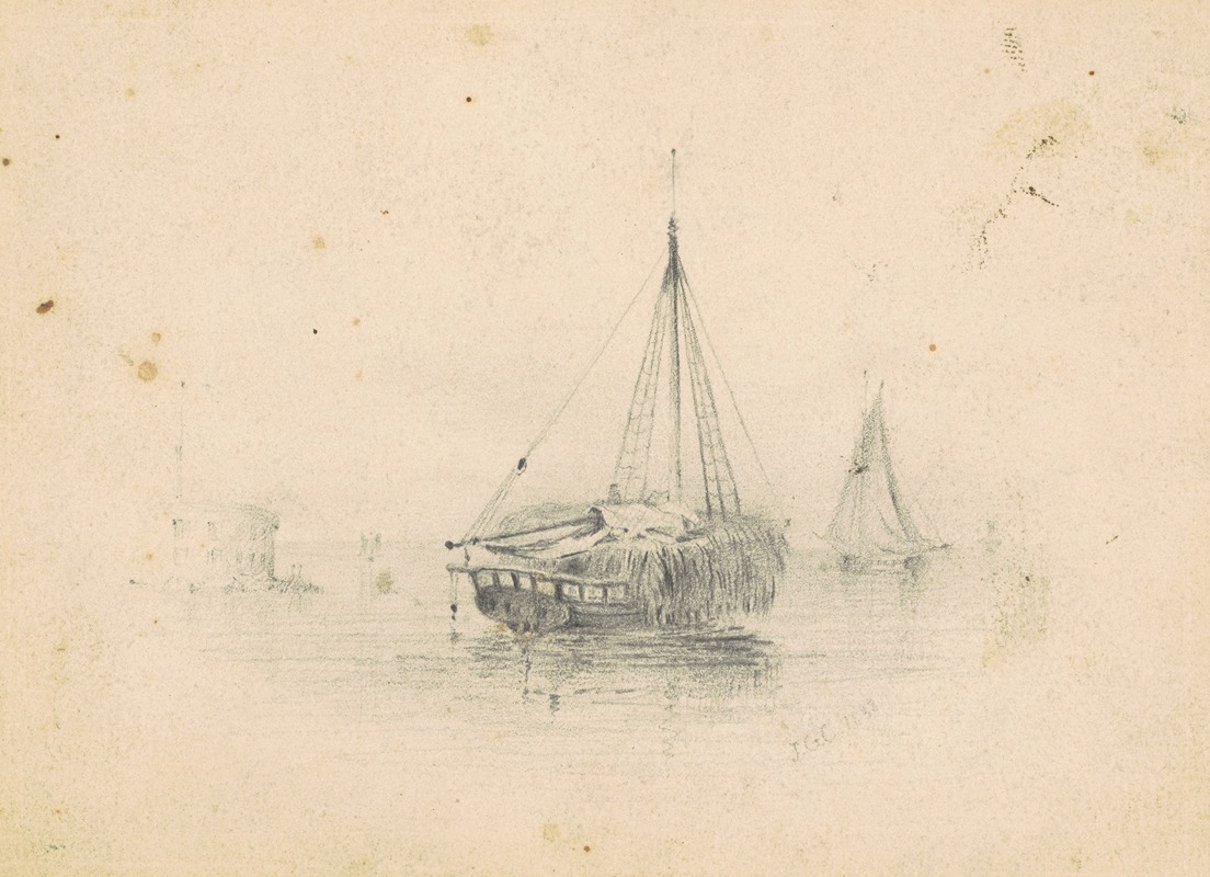 James Goodwyn Clonney - Boats at Anchor