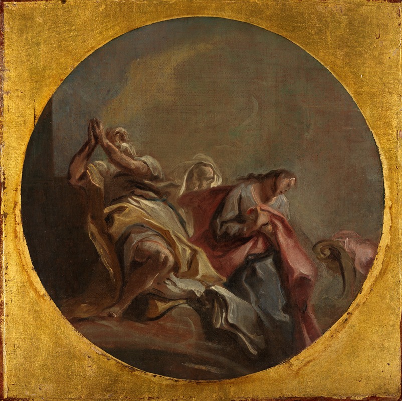 Carlo Carlone - Drei Apostel auf Wolken