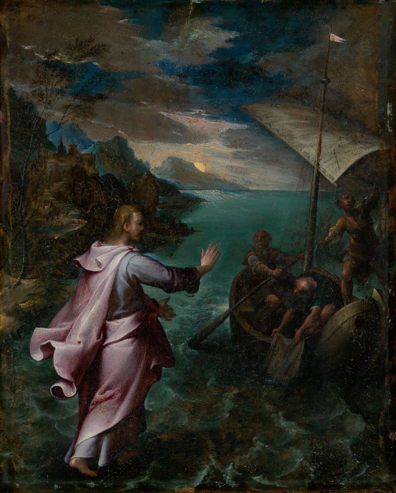 Denis Calvart - Christus wandelt auf dem Meere