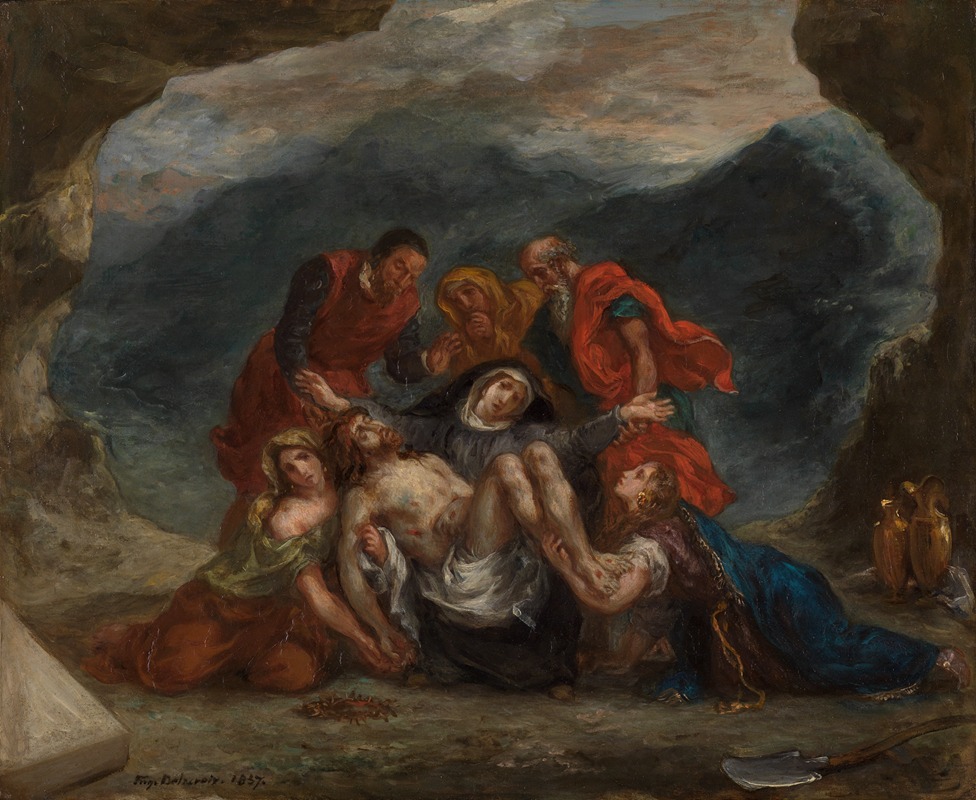 Eugène Delacroix - Beweinung Christi