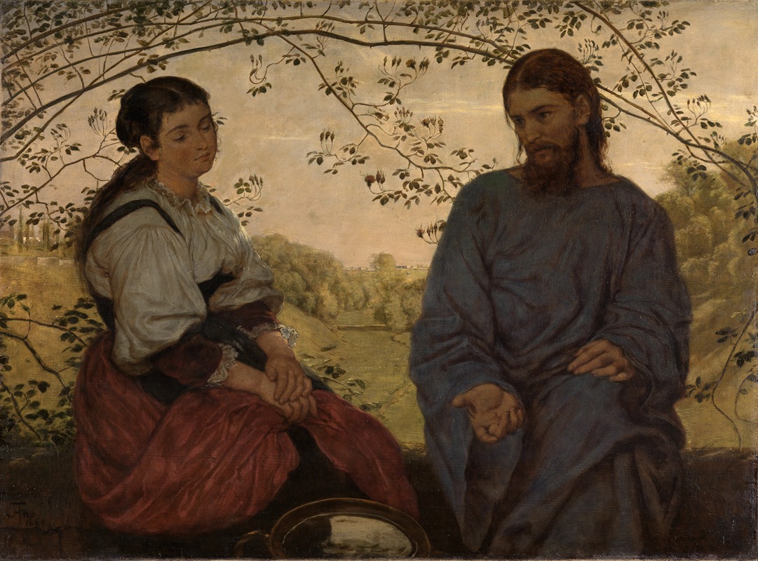 Hans Thoma - Christus und die Samariterin