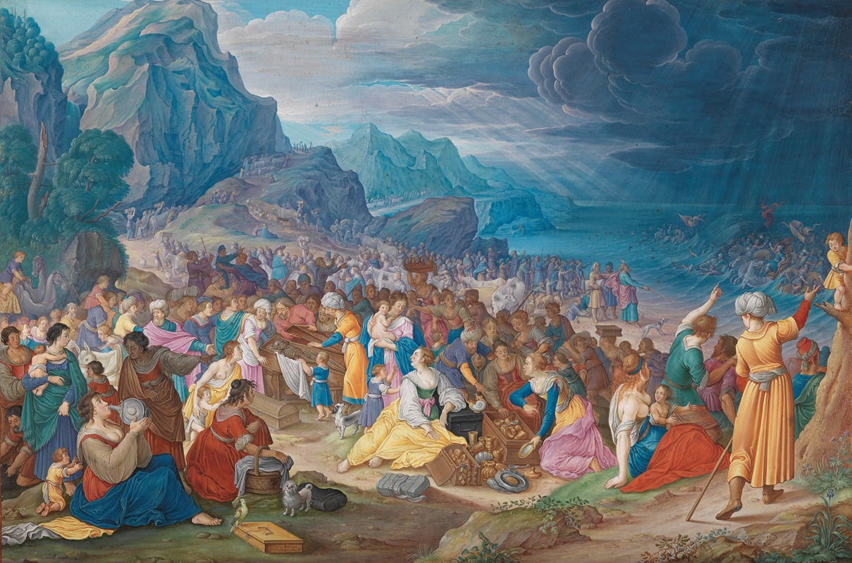 Johann Jacob Besserer - Die Israeliten nach dem Durchzug durch das Roten Meer