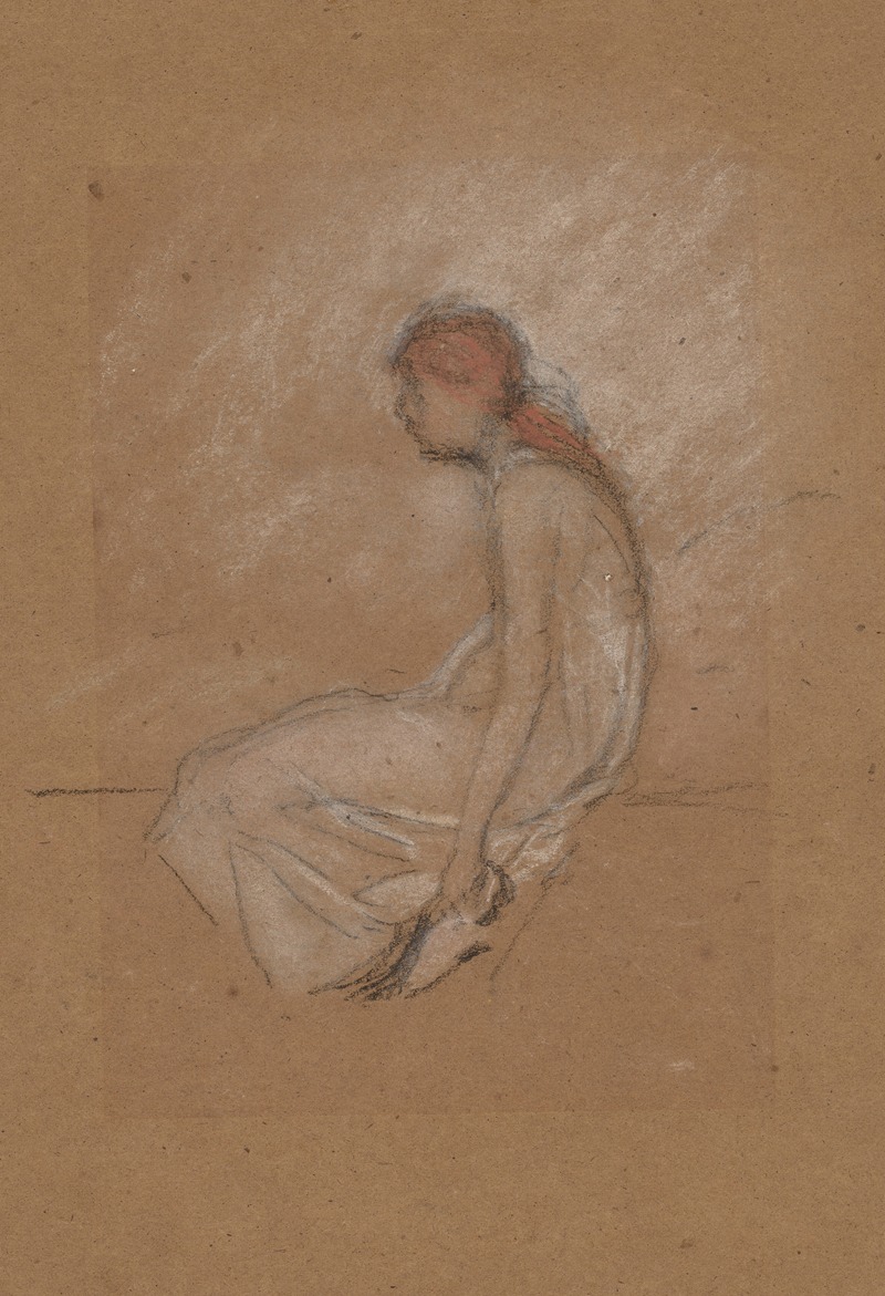 James Abbott McNeill Whistler - Seated Woman with Red Hair