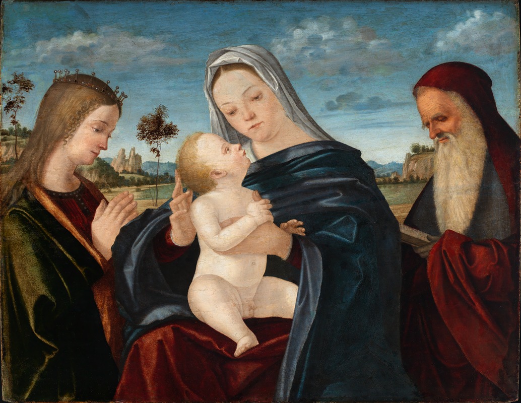 Vittore Carpaccio - Maria mit dem Kind und den Heiligen Katharina und Hieronymus