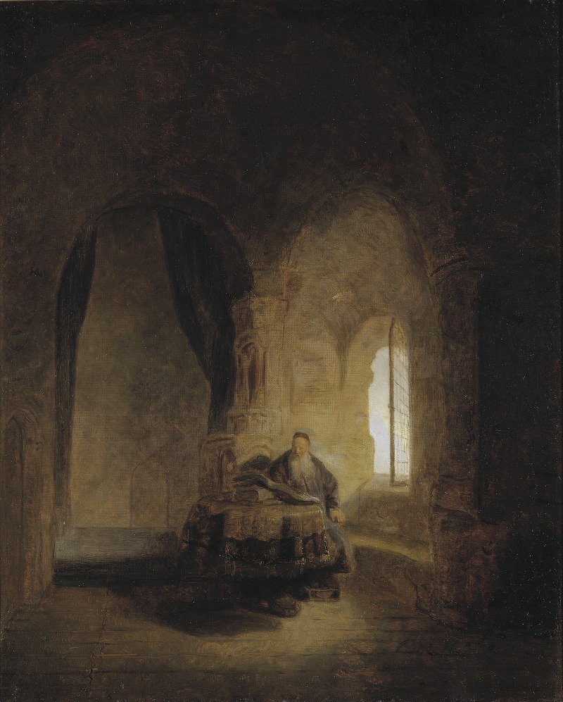 Ernst Josephson - Saint Anastase. After Rembrandt
