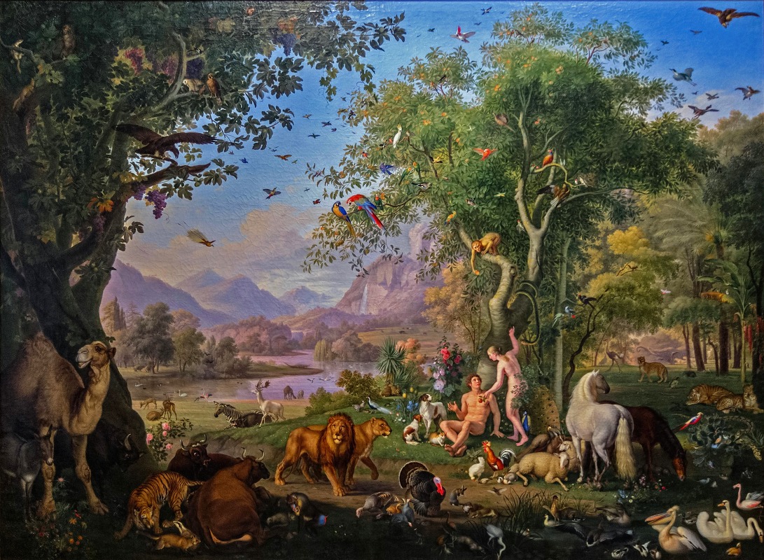 Johann Wenzel Peter - Adam and Eve in the Garden of Eden