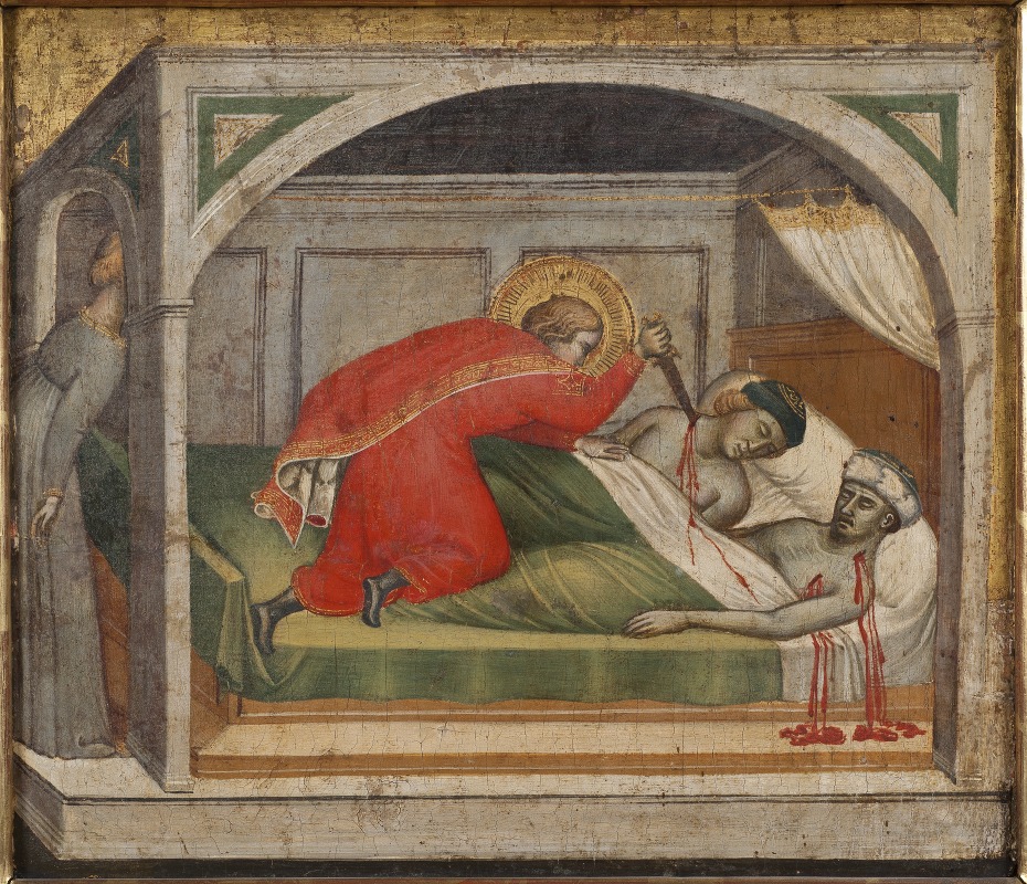 Spinello Aretino - St Julianus Murdering his Parents