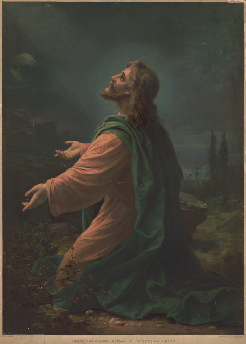 Hans Zatzka - Christ on the Mount of Olives