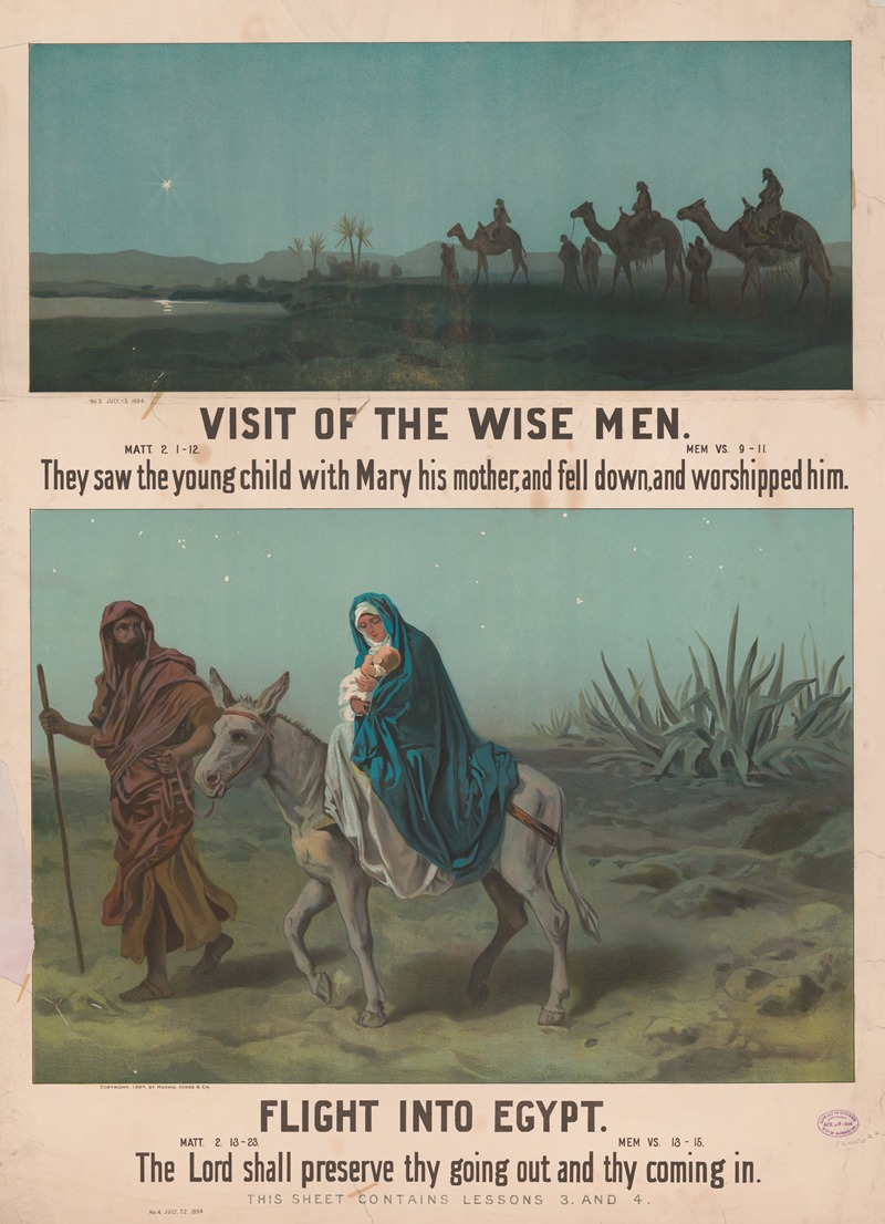 Harris, Jones & Co - Visit of the wise men, flight into Egypt