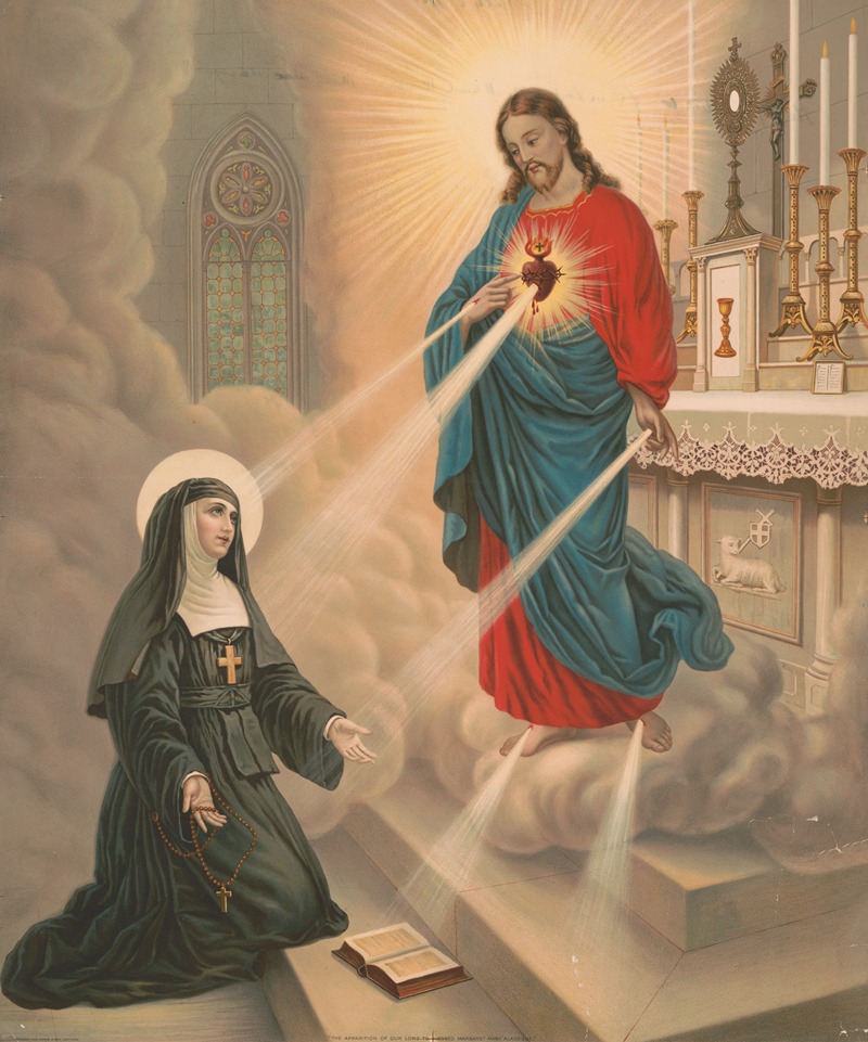 Langan & Bro. - The apparition of our Lord to blessed Margaret Mary Alacoque