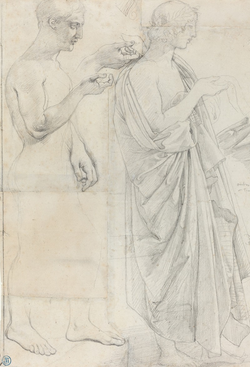 Jean Auguste Dominique Ingres - Two Studies of Virgil