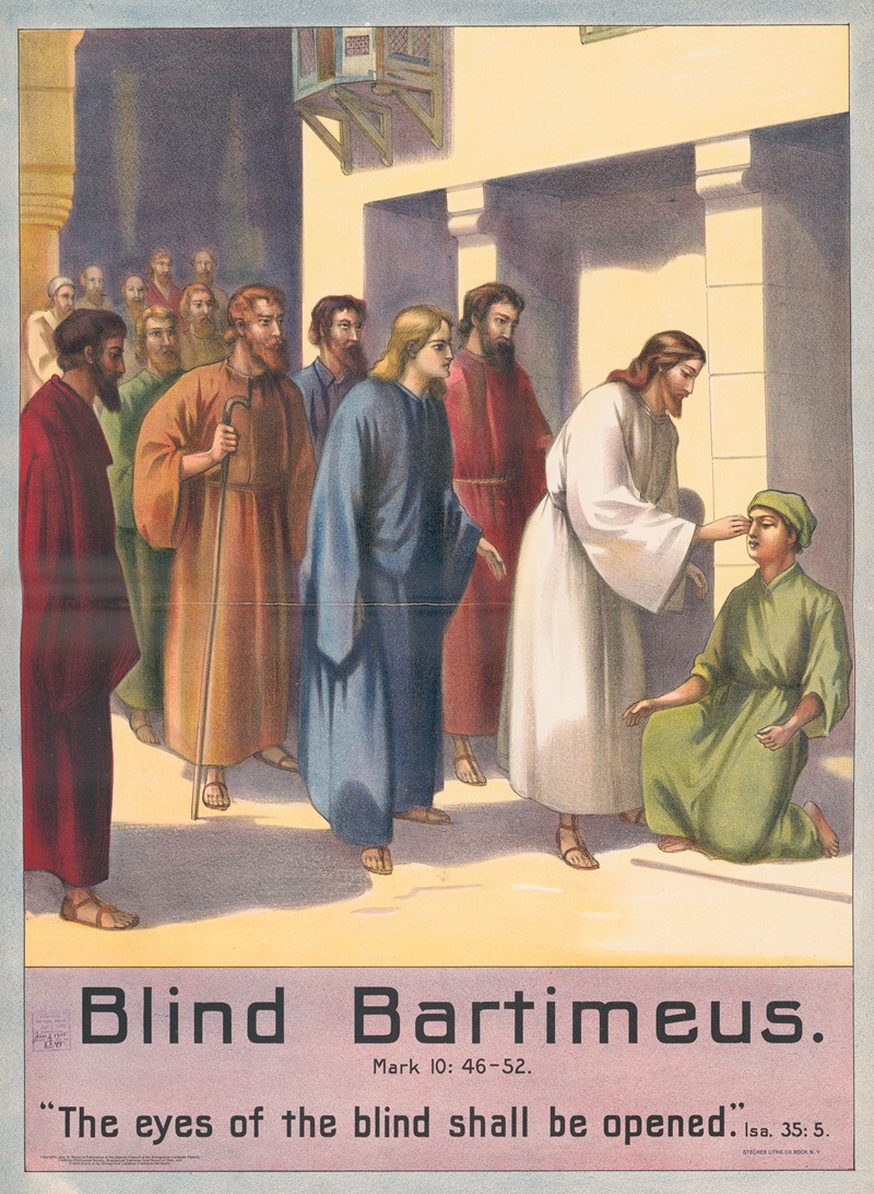 Stecher Litho. Co - Blind Bartimeus