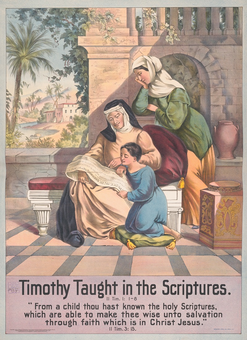 Stecher Litho. Co - Timothy taught in the scriptures