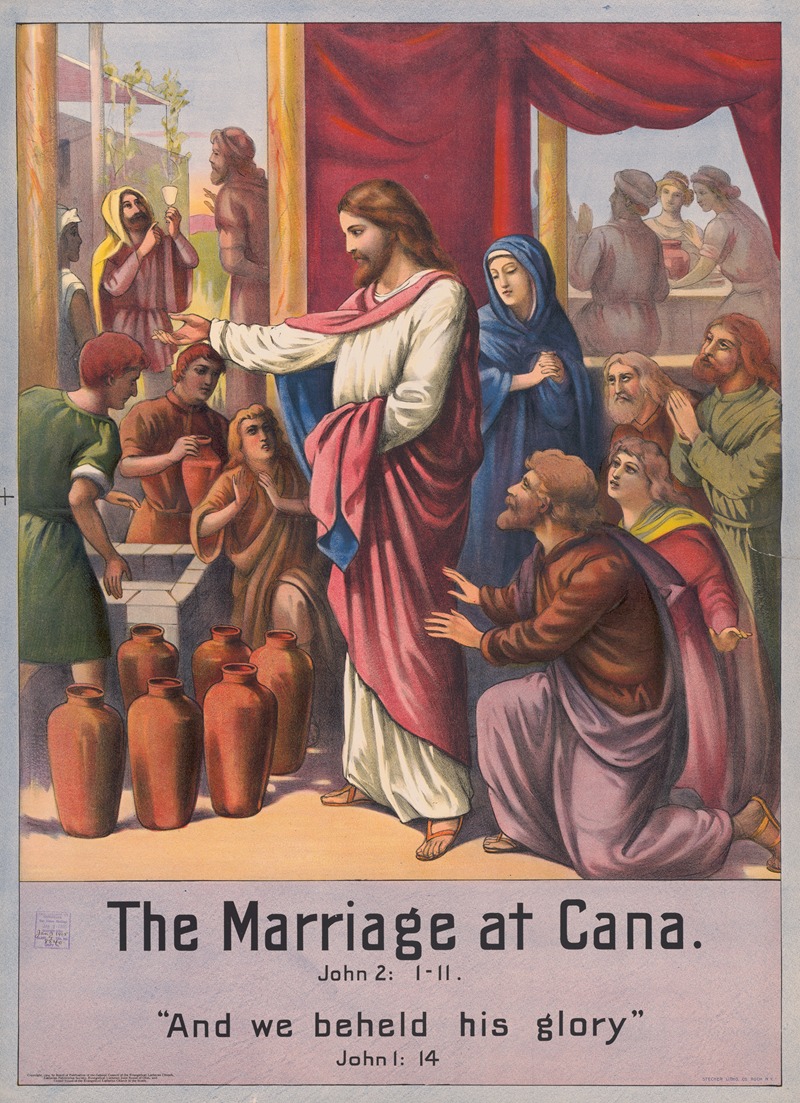 Stecher Litho. Co - The marriage at Cana