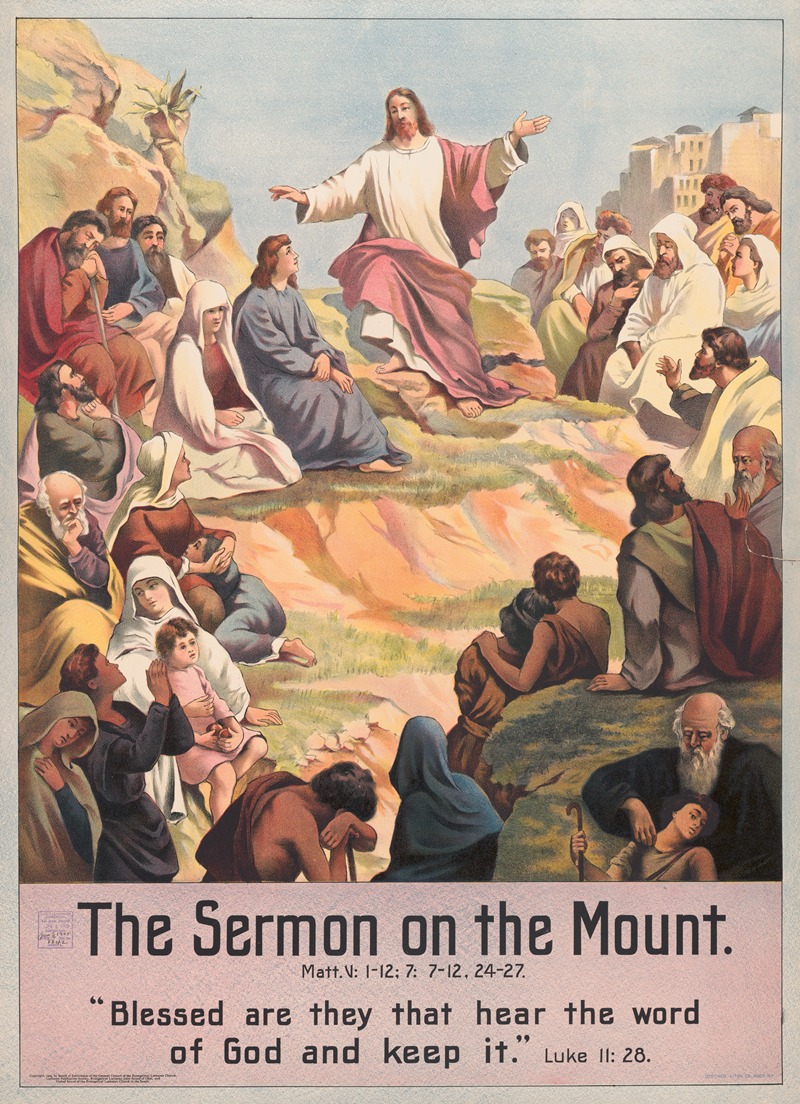 Stecher Litho. Co - The sermon on the mount