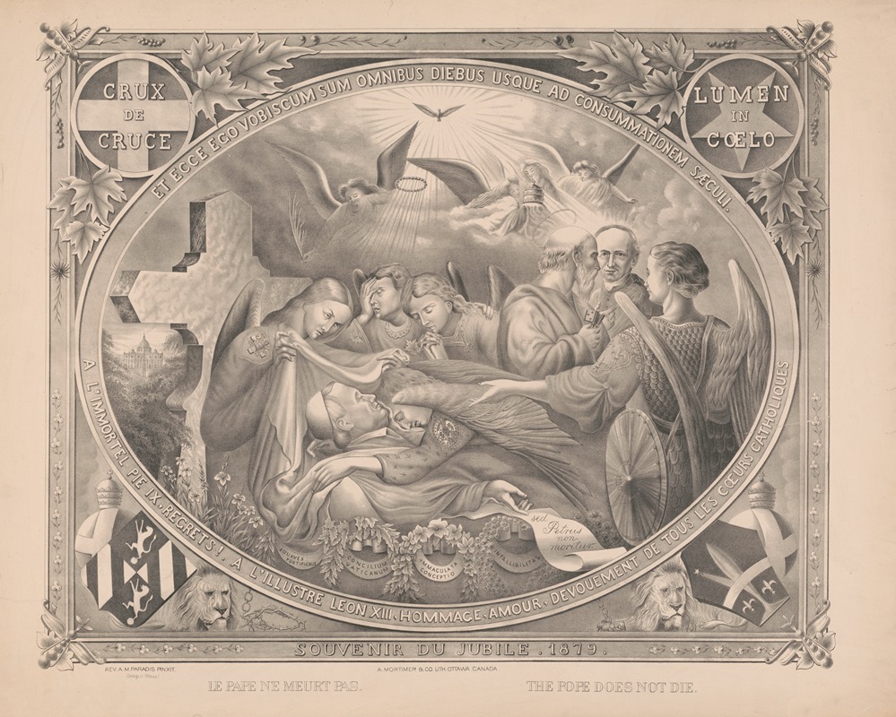 A. Mortimer & Co. - Souvenir du Jubile 1879 – Le Pape ne meurt pas – The Pope does not die