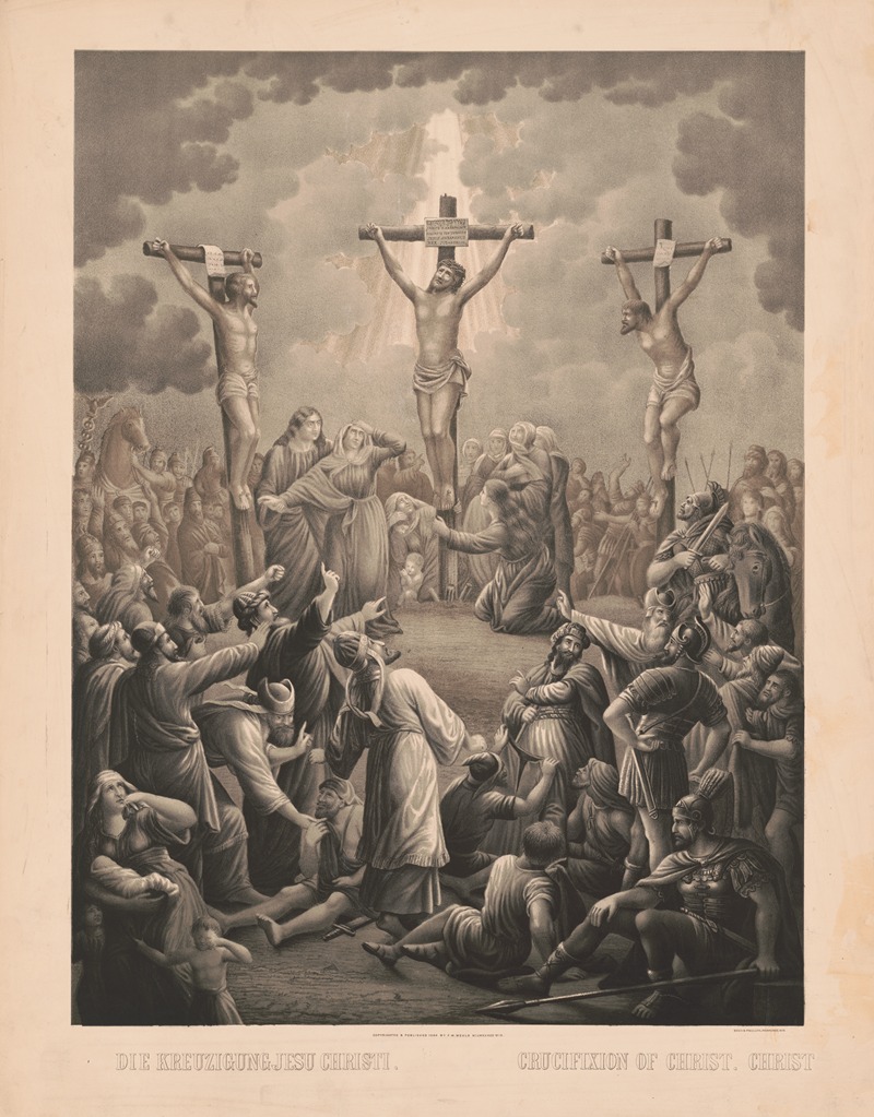 Beck & Pauli Lith. - Crucifixion of Christ