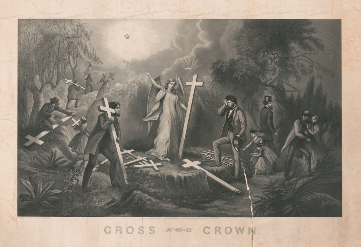 George E. Perine - Cross and crown