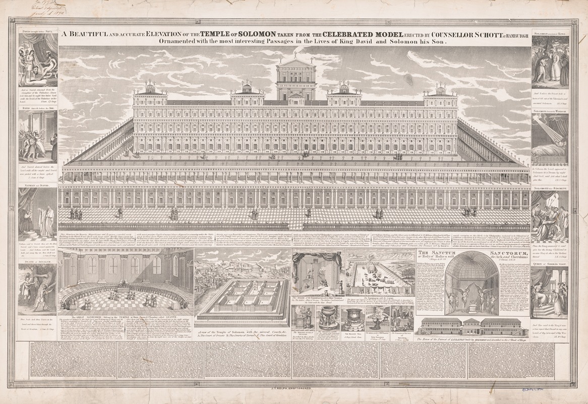 J. T. Rolph - A beautiful and accurate elevation of the temple of Solomon