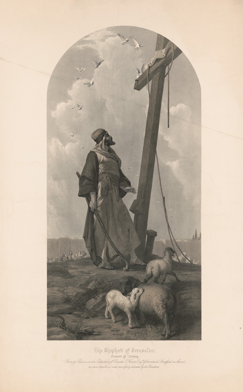 W. H. Simmons - The shepherd of Jerusalem, summit of Calvary