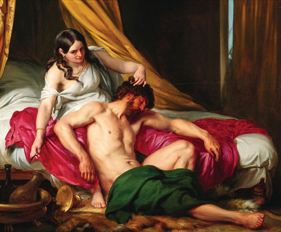 Antoon Van Ysendyck - Samson and Delilah