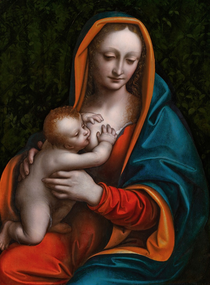 Giampietrino (Giovanni Pietro Rizzoli) - The Madonna suckling the infant Christ