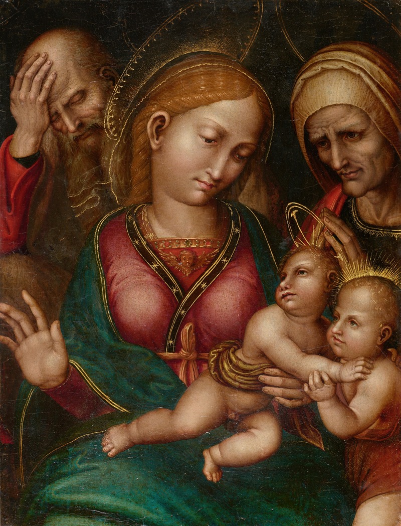 Martín Gómez The Elder - Holy Family With St John The Baptist And St Elizabeth