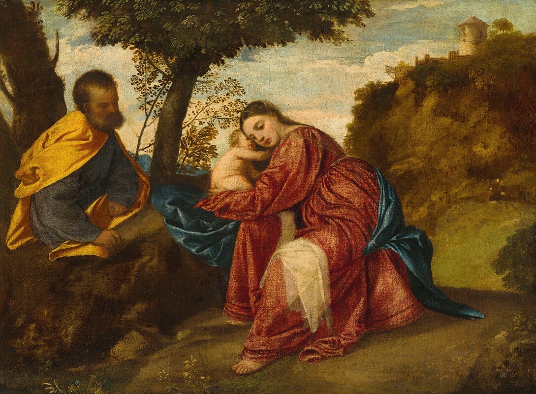 Titian - The Rest on the Flight into Egypt