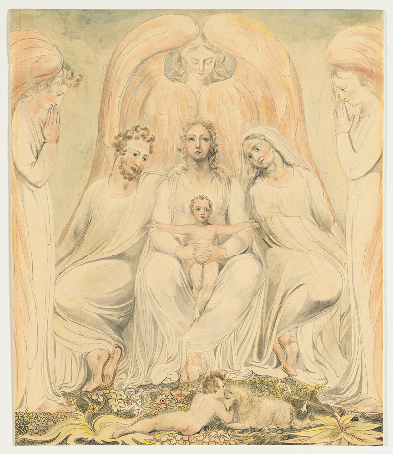 William Blake - The Holy Family (Christ in the Lap of Truth)