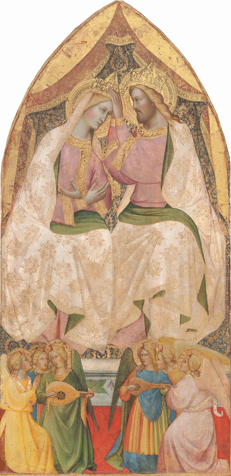 Agnolo Gaddi - The Coronation of the Virgin with Six Angels