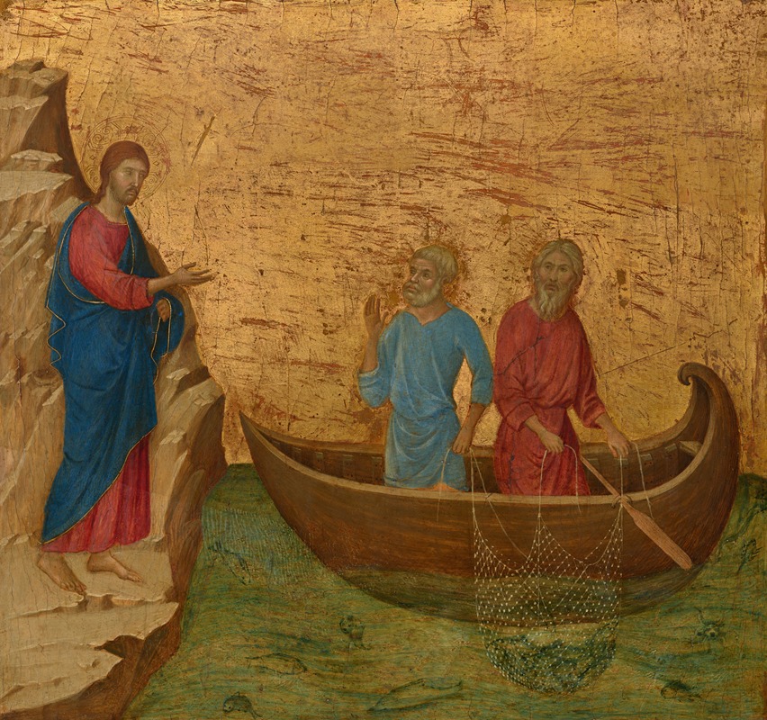 Duccio di Buoninsegna - The Calling of the Apostles Peter and Andrew