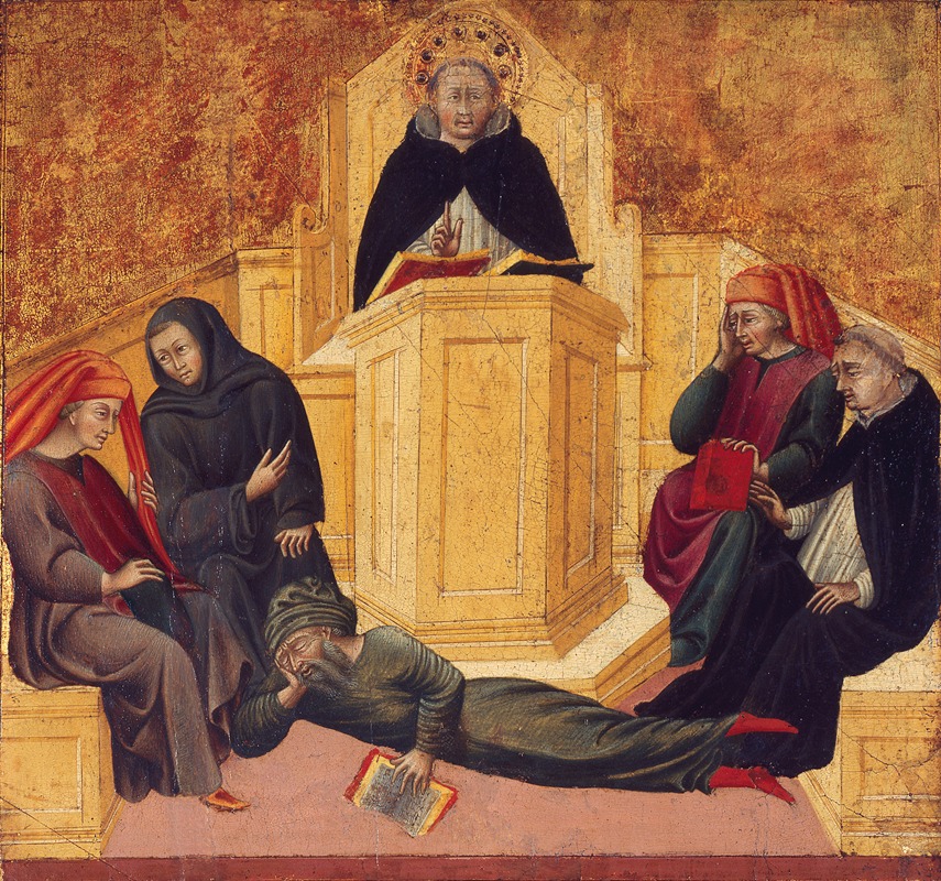 Giovanni di Paolo - St. Thomas Aquinas Confounding Averroës