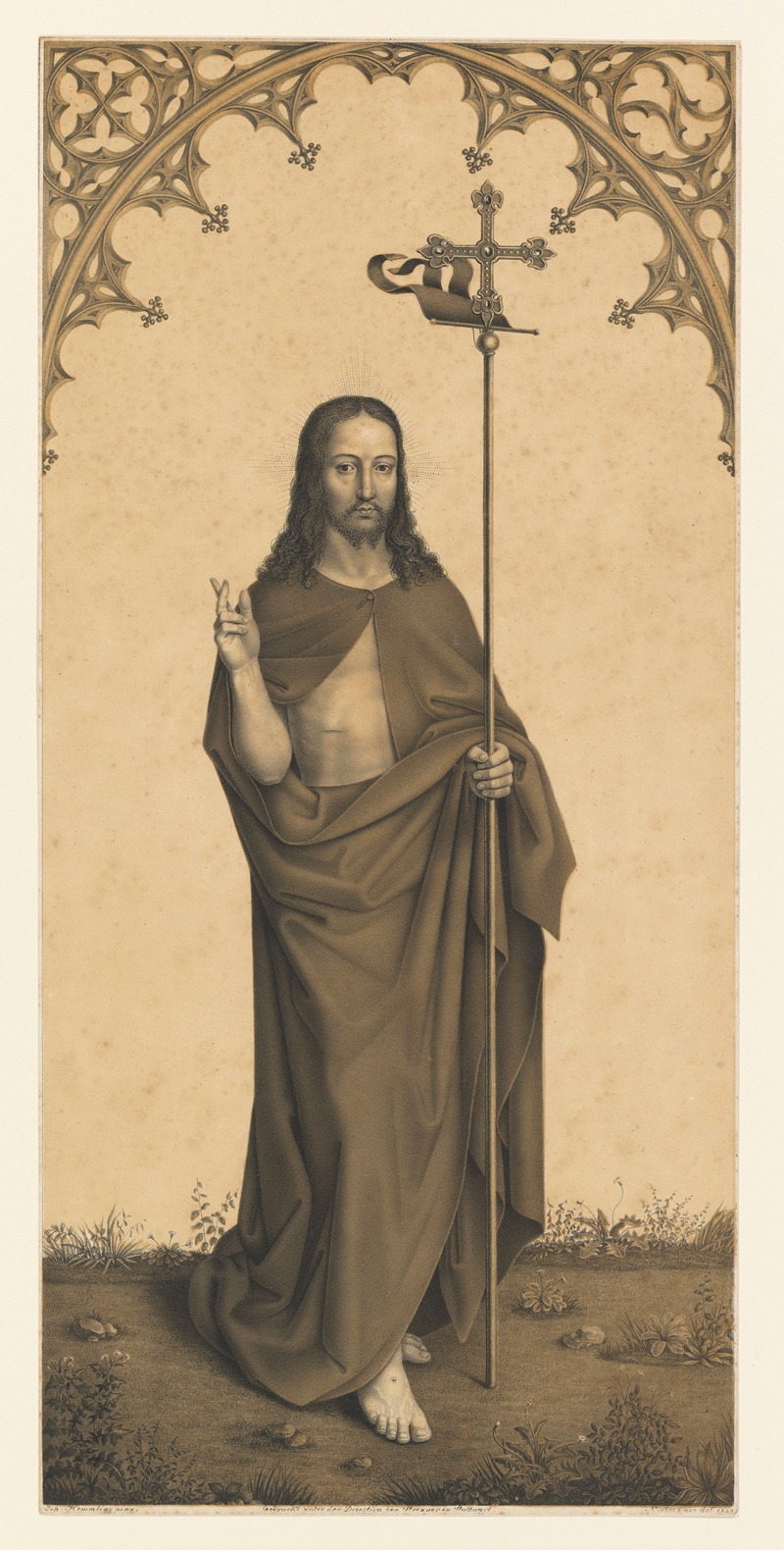 Johann Nepomuk Strixner - Christ with staff