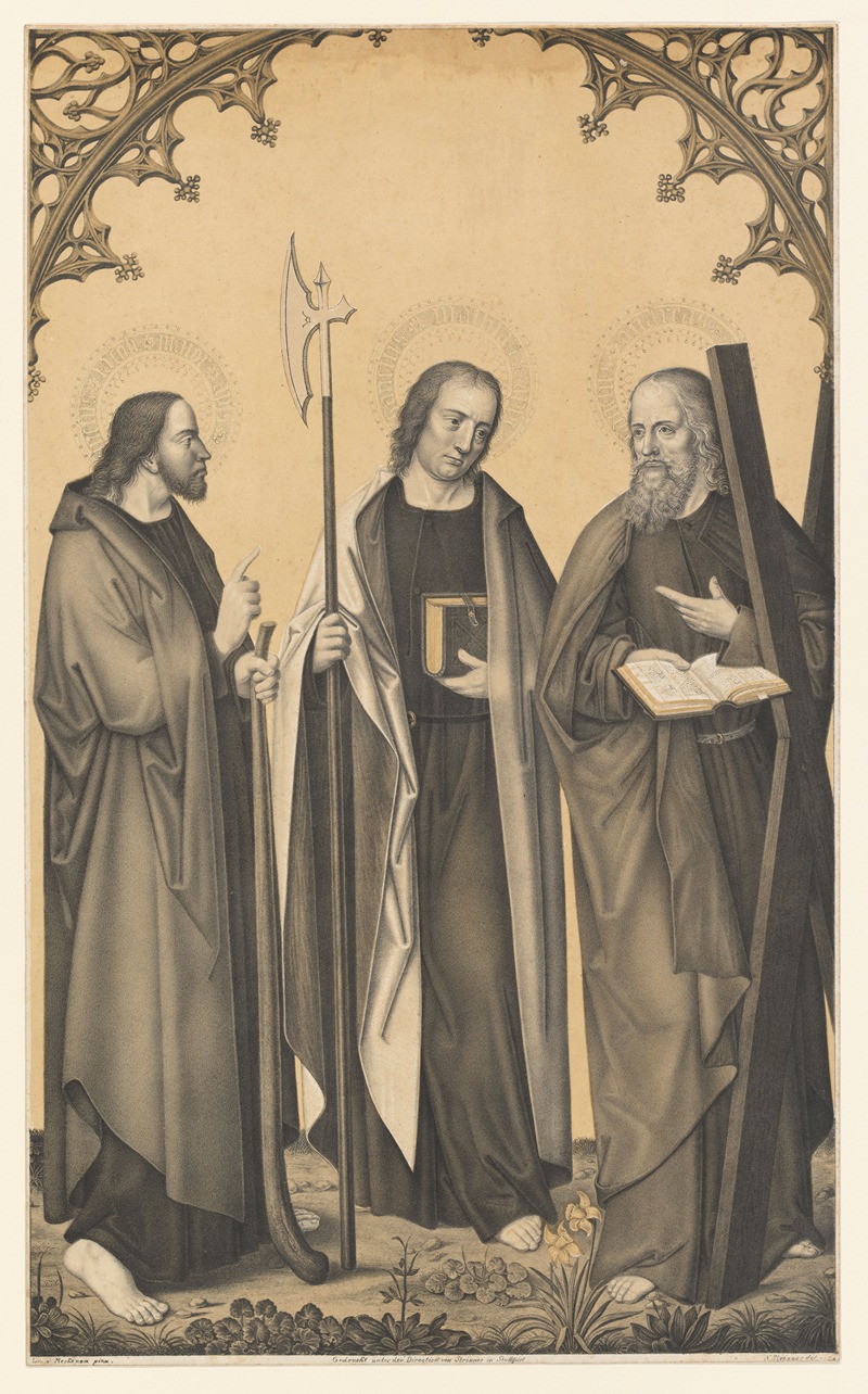 Johann Nepomuk Strixner - Saint James the Younger, Matthew and Andrew