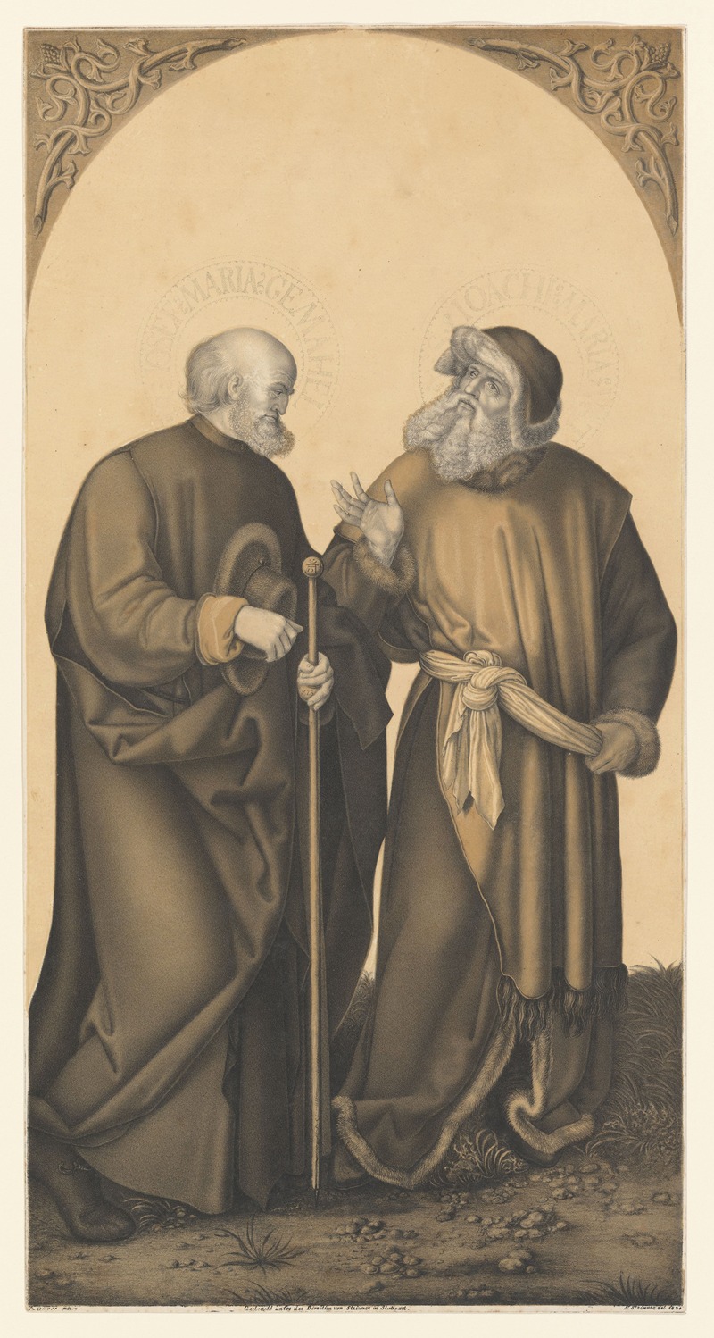 Johann Nepomuk Strixner - Saint Joseph and Joachim